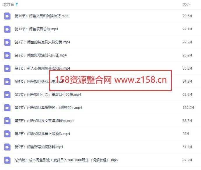 闲鱼项目引流卖货，日引100粉和日赚500+实战技巧视频教程-网创资源大全
