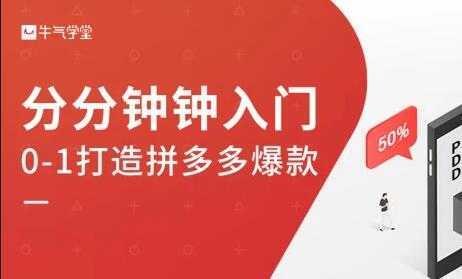牛气学堂《拼多多实战运营指南》培训课程-网创资源大全