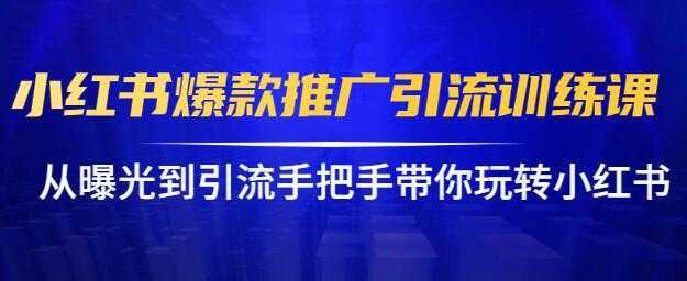 小红书怎么推广，小红书爆款推广引流训练课12.0，手把手带你玩转小红书-网创资源大全