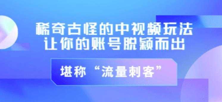 不讲李·稀奇古怪的冷门中视频冷门玩法，让你的账号脱颖而出，成为流量刺客！（图文+视频）-网创资源大全