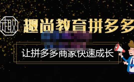 趣尚教育·拼多多运营实操VIP特训营，让拼多多商家快速成长-价值3180元-网创资源大全