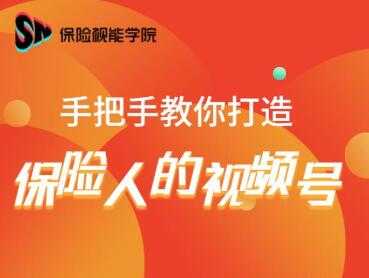 保险视能学院：手把手教你打造保险人的视频号【视频课程】-网创资源大全