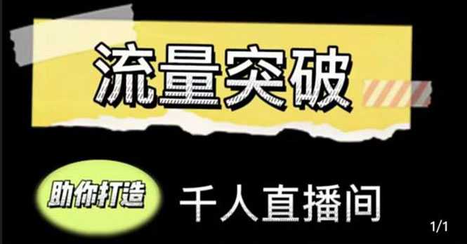 图片[1]-直播运营实战视频课，助你打造千人直播间（14节视频课）-网创资源大全