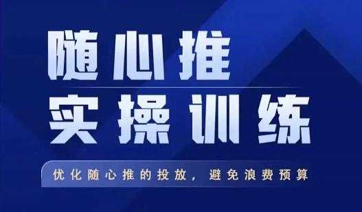 飞哥·随心推实操训练，优化随心推投放，避免浪费预算-网创资源大全