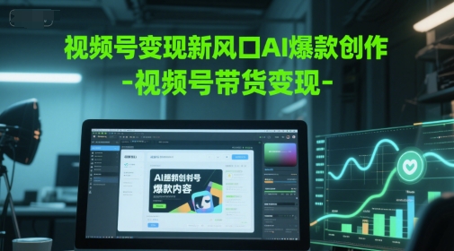 视频号变现新蓝海AI爆品写作-视频号带货转现-网创资源大全