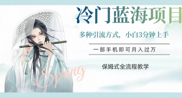 小众蓝海项目，使用方便，新手3min入门，多种多样推广方式，跟踪服务全过程课堂教学【揭密】-暖阳网-优质付费教程和创业项目大全-网创资源大全