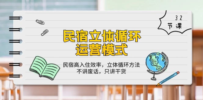 民宿客栈 立体式循环系统经营模式：民宿客栈高搬入高效率，立体式循环系统方式，只谈干货知识-网创资源大全